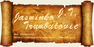 Jasminko Trumbulović vizit kartica
